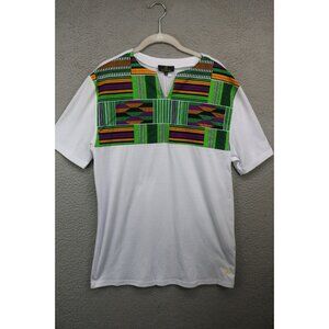 D'iyanu Men's African Print Short Sleeve Shirt-Medium-Artsy-New w/Tags-Artsy